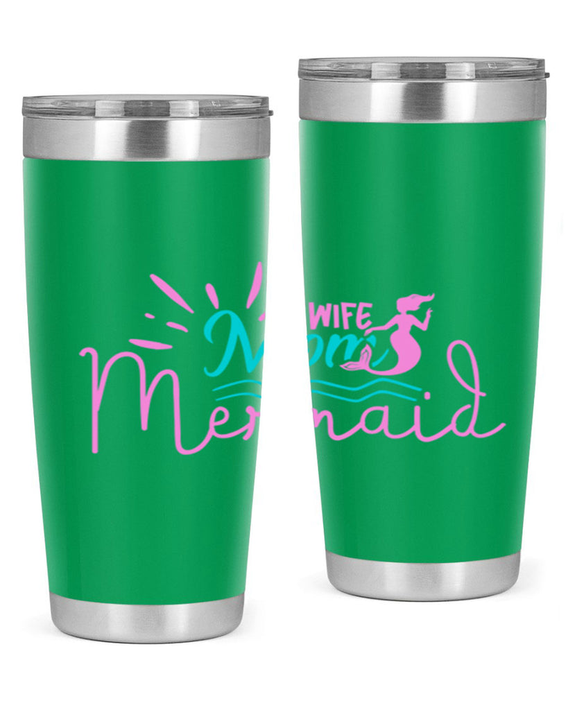 Wife Mom Mermaid 672#- mermaid- Tumbler