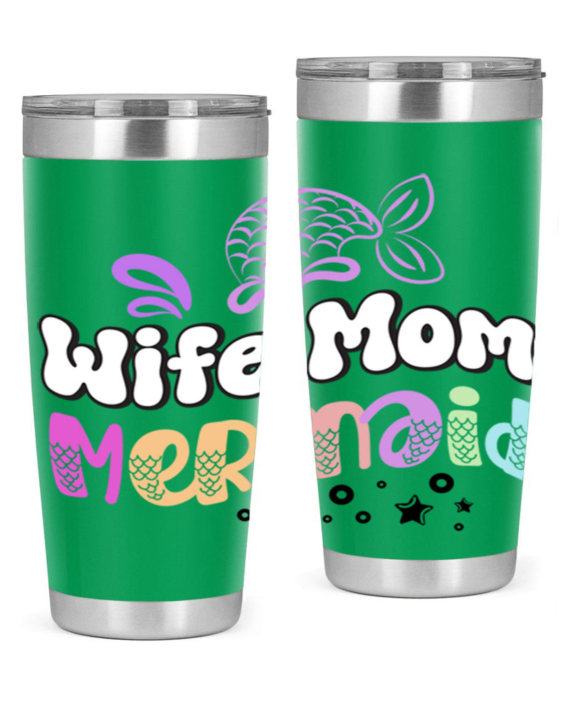 Wife Mom Mermaid 676#- mermaid- Tumbler