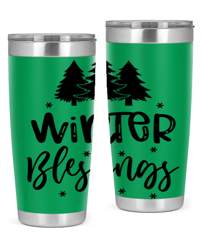 Winter Blessings 489#- winter- Tumbler