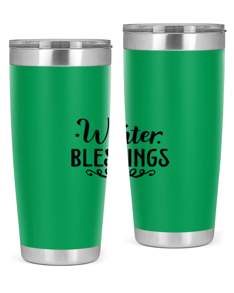 Winter Blessings 490#- winter- Tumbler