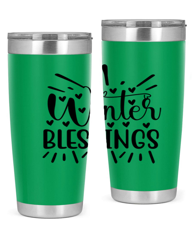 Winter Blessings 491#- winter- Tumbler