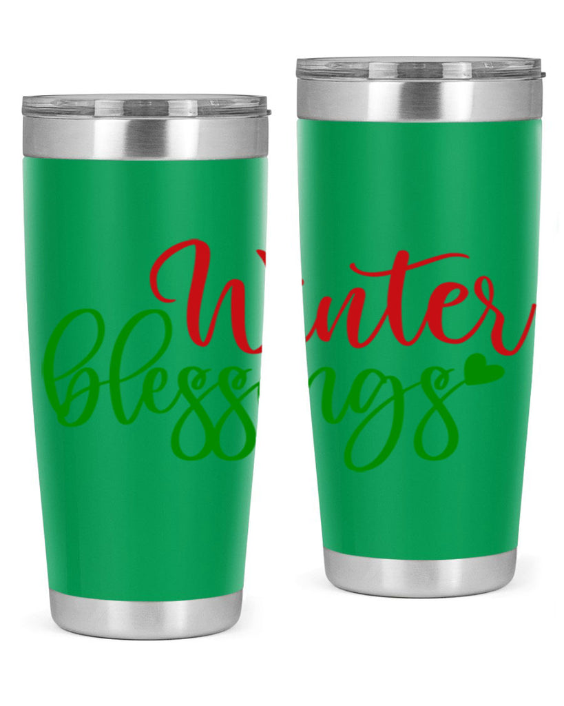 Winter Blessings 492#- winter- Tumbler