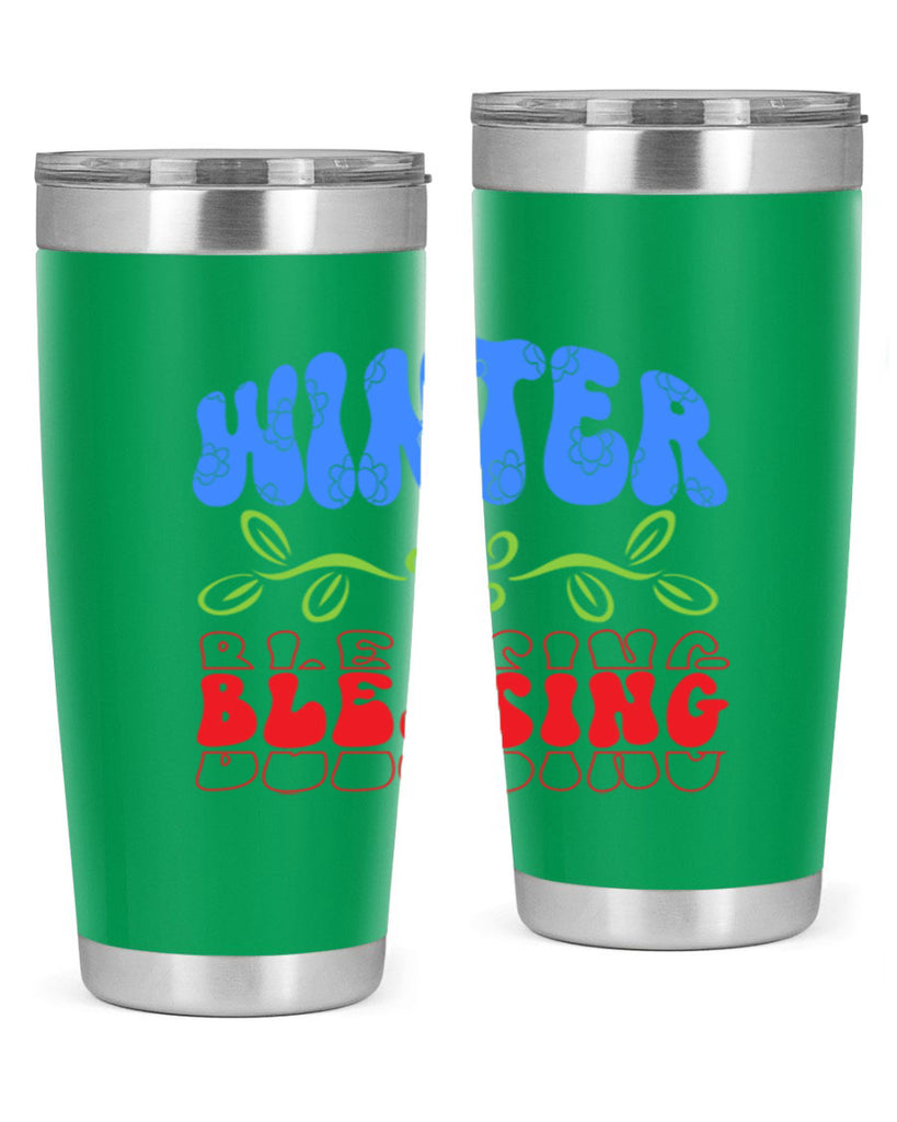 Winter blessing 487#- winter- Tumbler