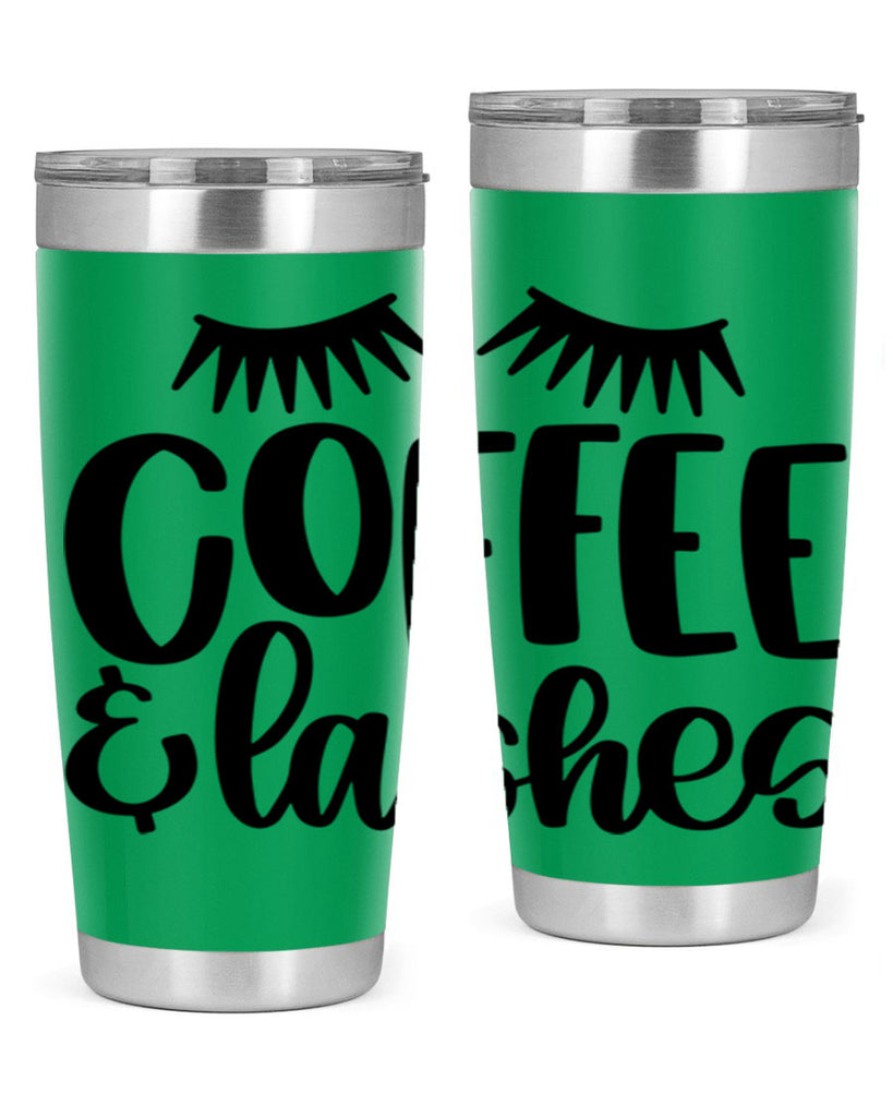 coffee lashes 177#- coffee- Tumbler