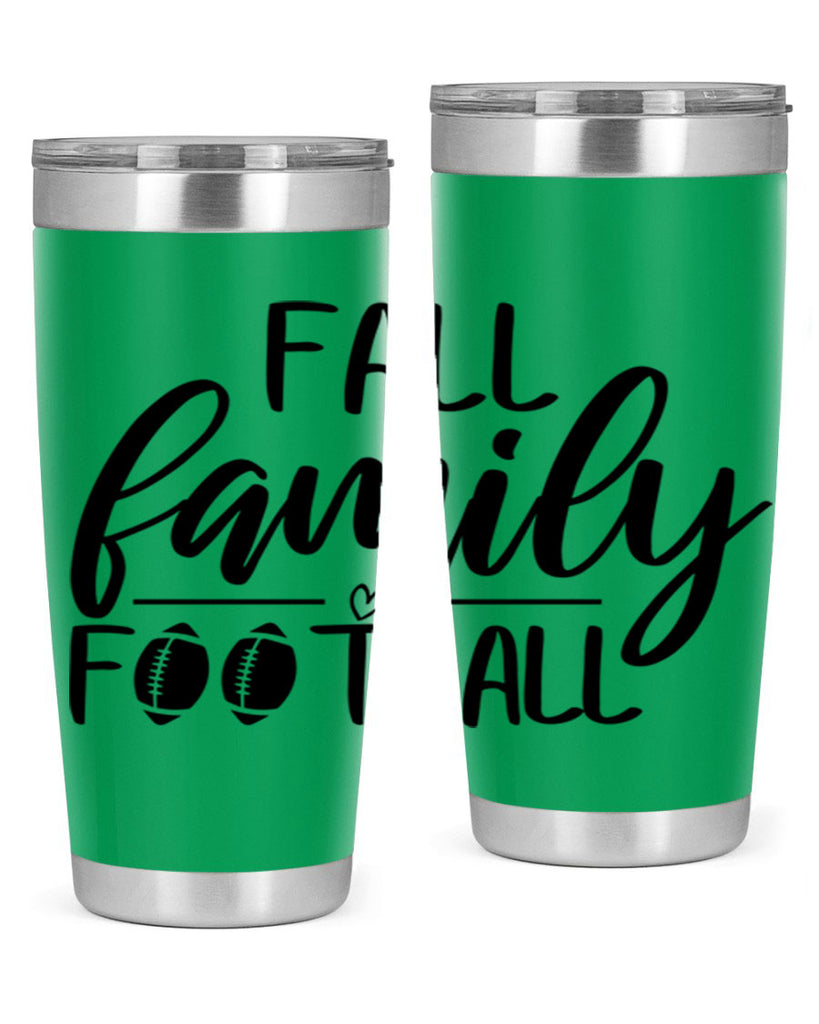 fall family football 100#- fall- Tumbler