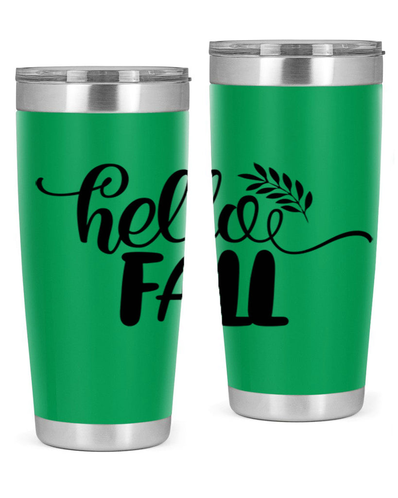 hello fall 54#- thanksgiving- Tumbler