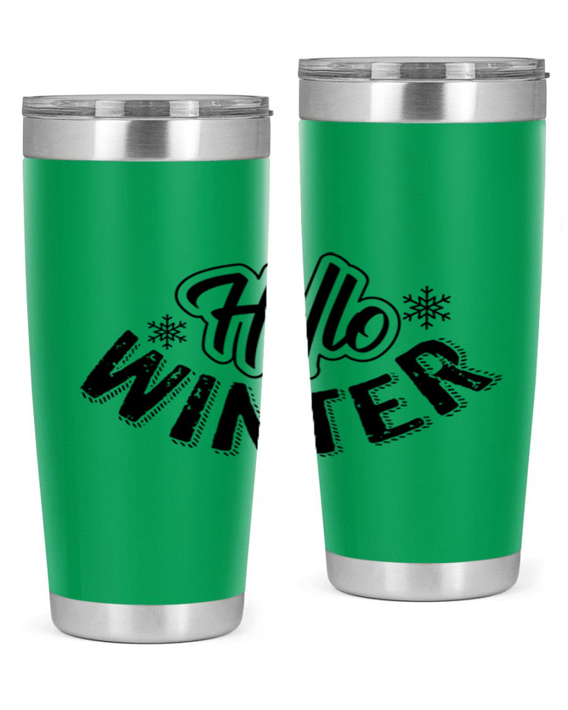 hello winter 169#- winter- Tumbler