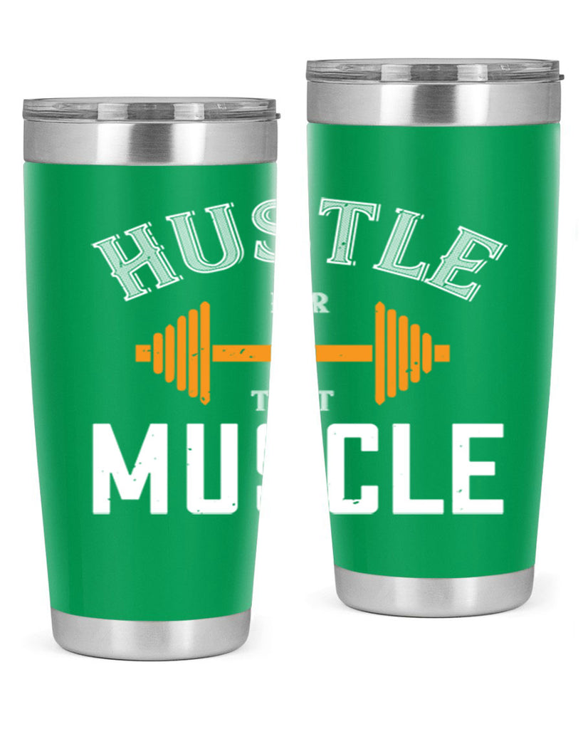 hustel for that muscle 92#- gym- Tumbler