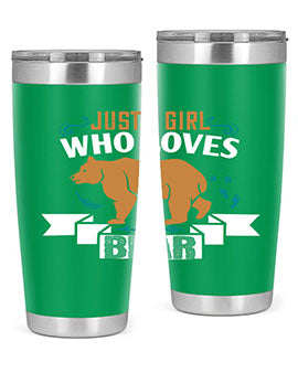 just a girl who loves bear 19#- Bears- Tumbler