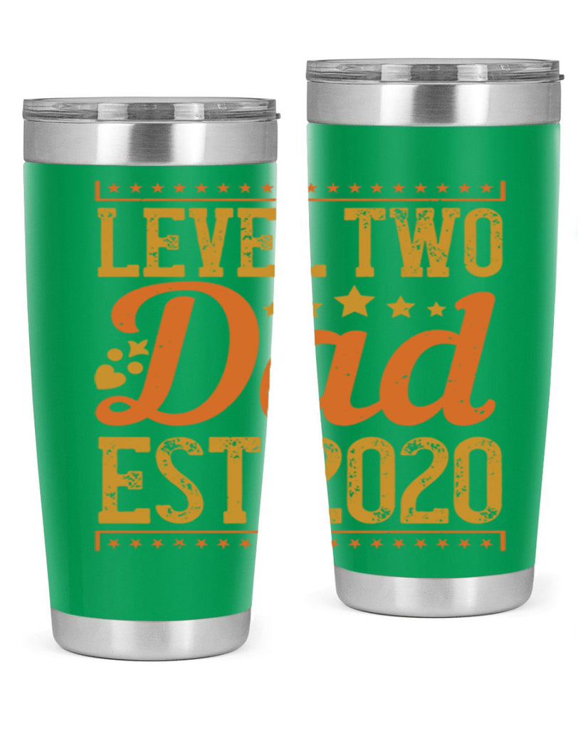 level dad est 189#- fathers day- Tumbler