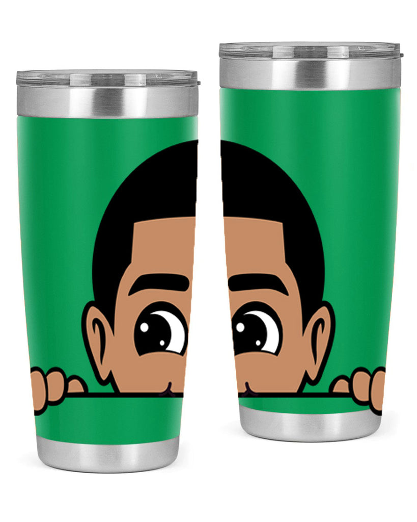 peekaboo boy 17#- black men - boys- tumbler