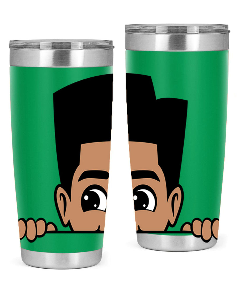 peekaboo boy 18#- black men - boys- tumbler