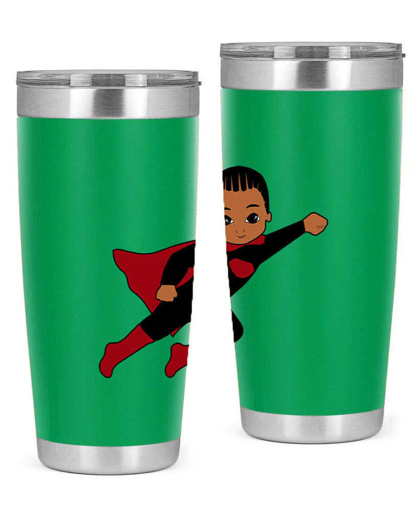 super kid 16#- black men - boys- tumbler