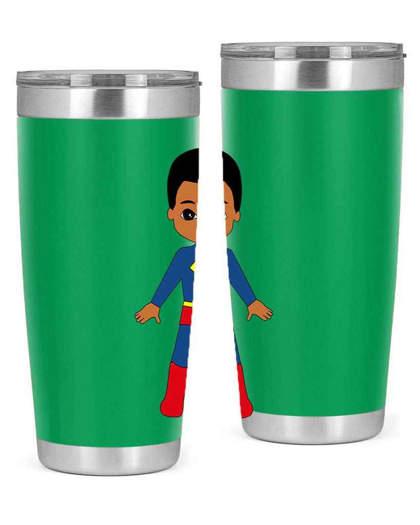 super kid 2#- black men - boys- tumbler
