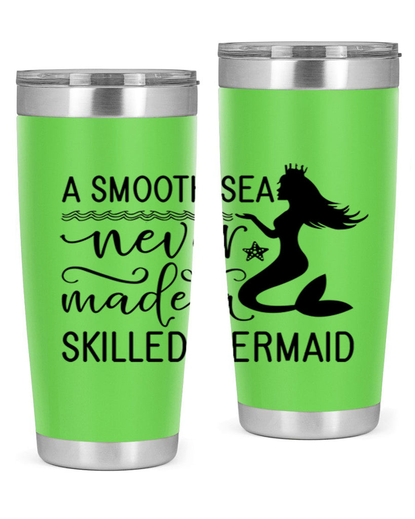 A smooth sea never made 12#- mermaid- Tumbler