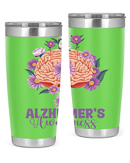 AlzheimerS Awareness Brain 12#- alzheimers- Tumbler