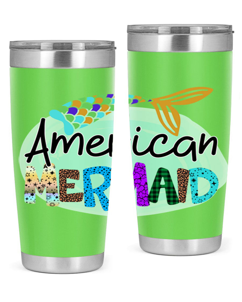 American Mermaid 14#- mermaid- Tumbler