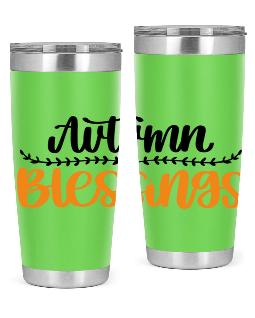 Autumn Blessings 473#- fall- Tumbler