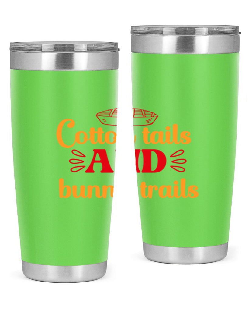 Cotton tails and bunny trails 112#- spring- Tumbler