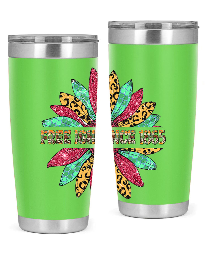 Freeish Since 1865 Sunflower Juneteenth 15#- Juneteenth- tumbler