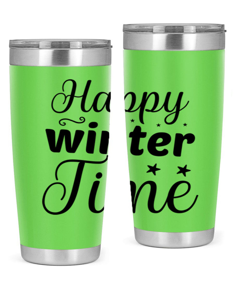 Happy Winter Time 133#- winter- Tumbler
