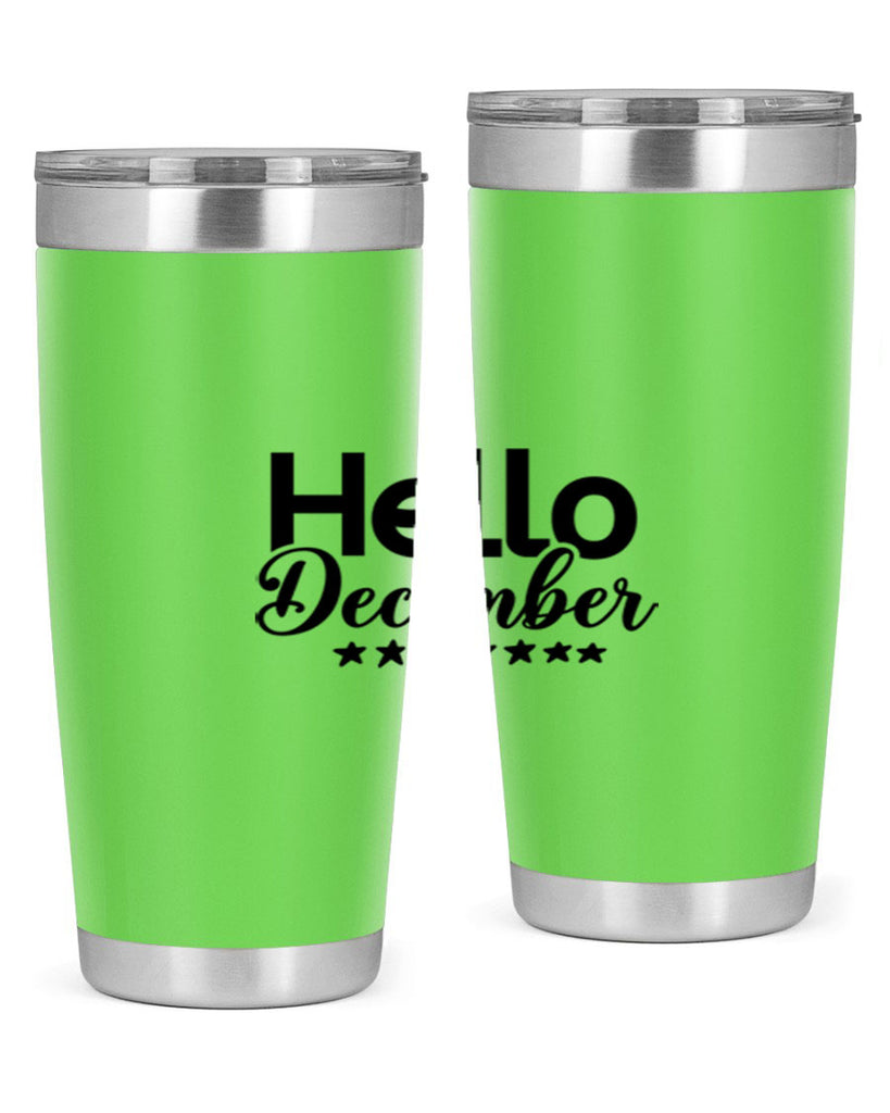 Hello December 156#- winter- Tumbler
