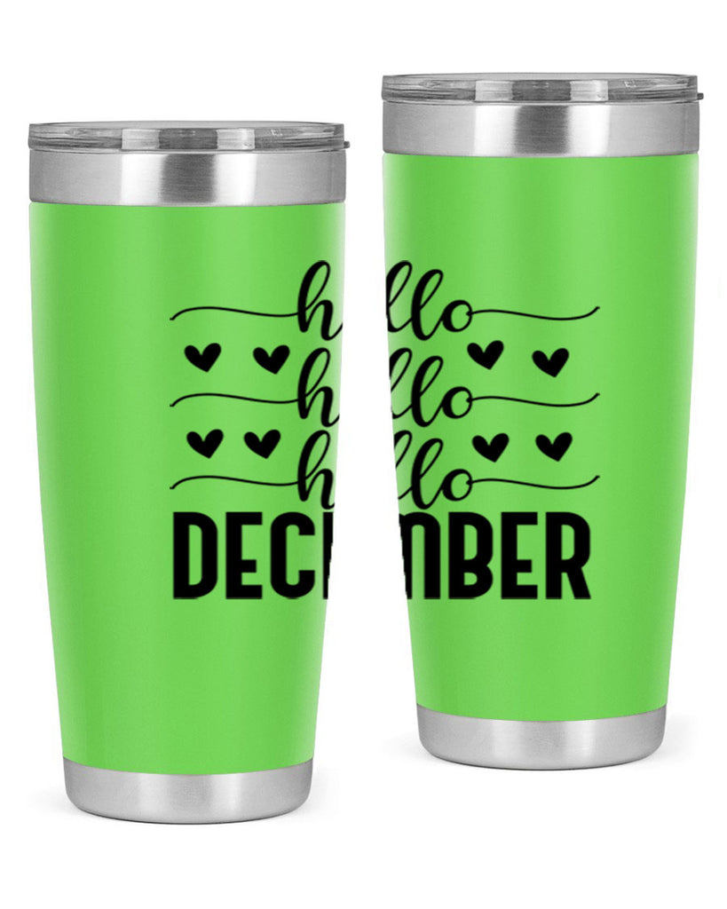 Hello December 157#- winter- Tumbler