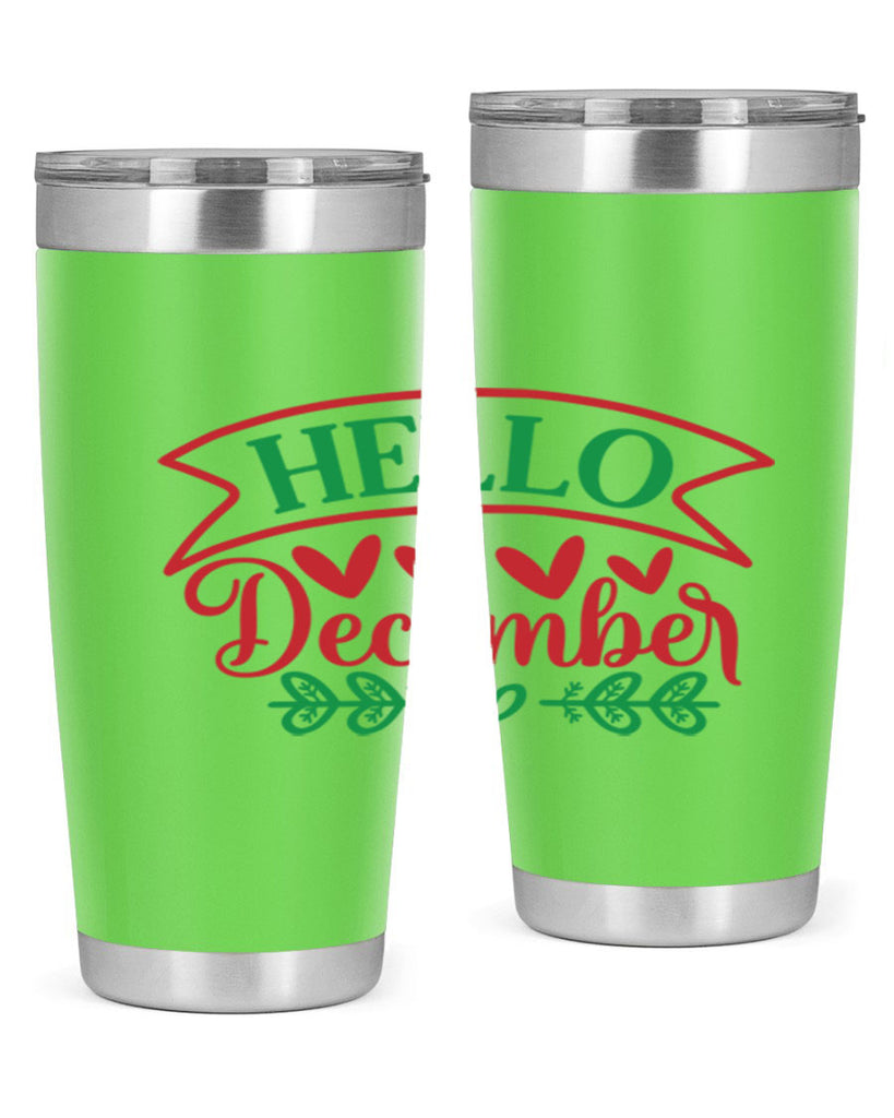Hello December 159#- winter- Tumbler