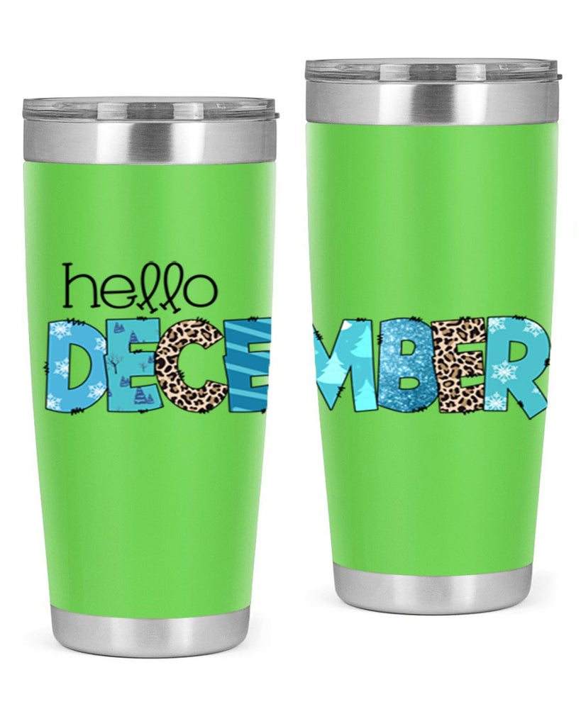 Hello December 187#- winter- Tumbler