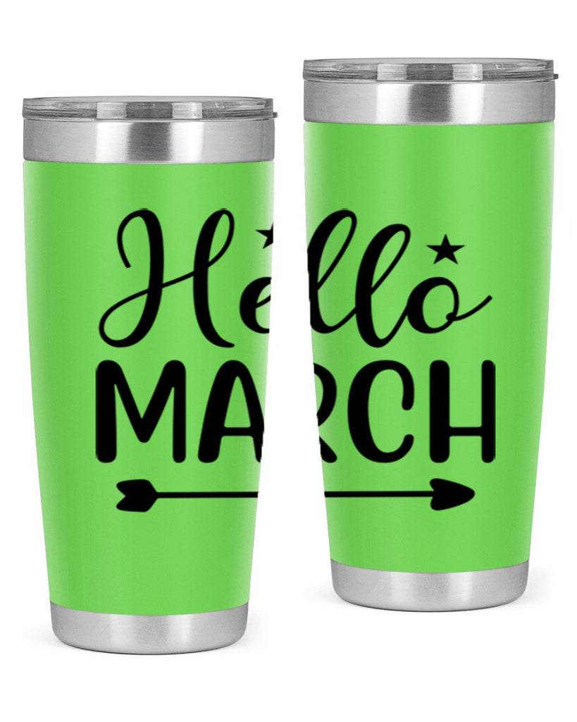 Hello March 184#- spring- Tumbler