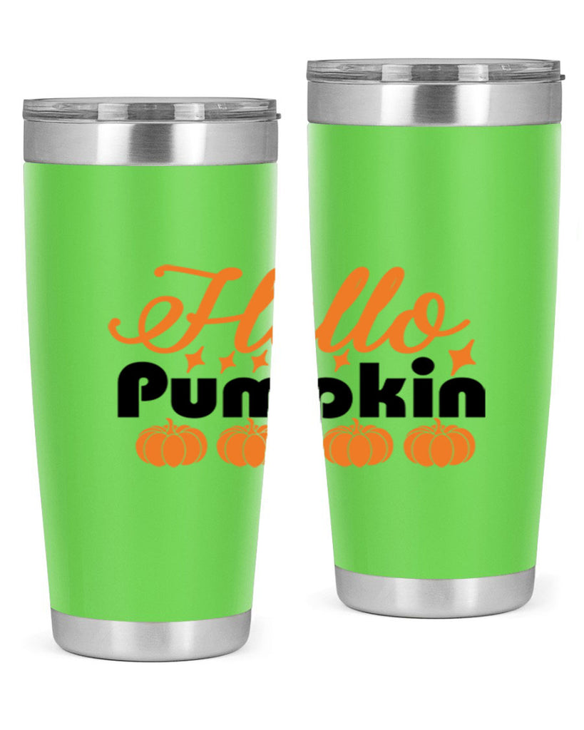 Hello Pumpkin 292#- fall- Tumbler