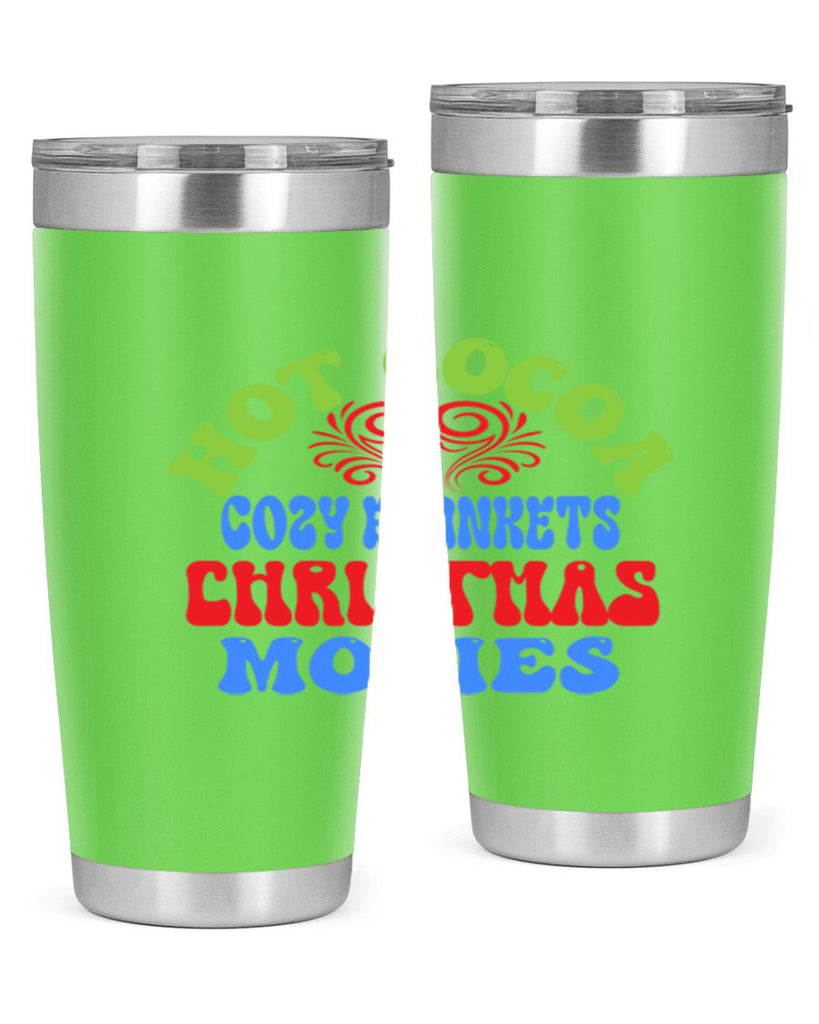 Hot cocoa cozy blankets christmas movies 210#- winter- Tumbler