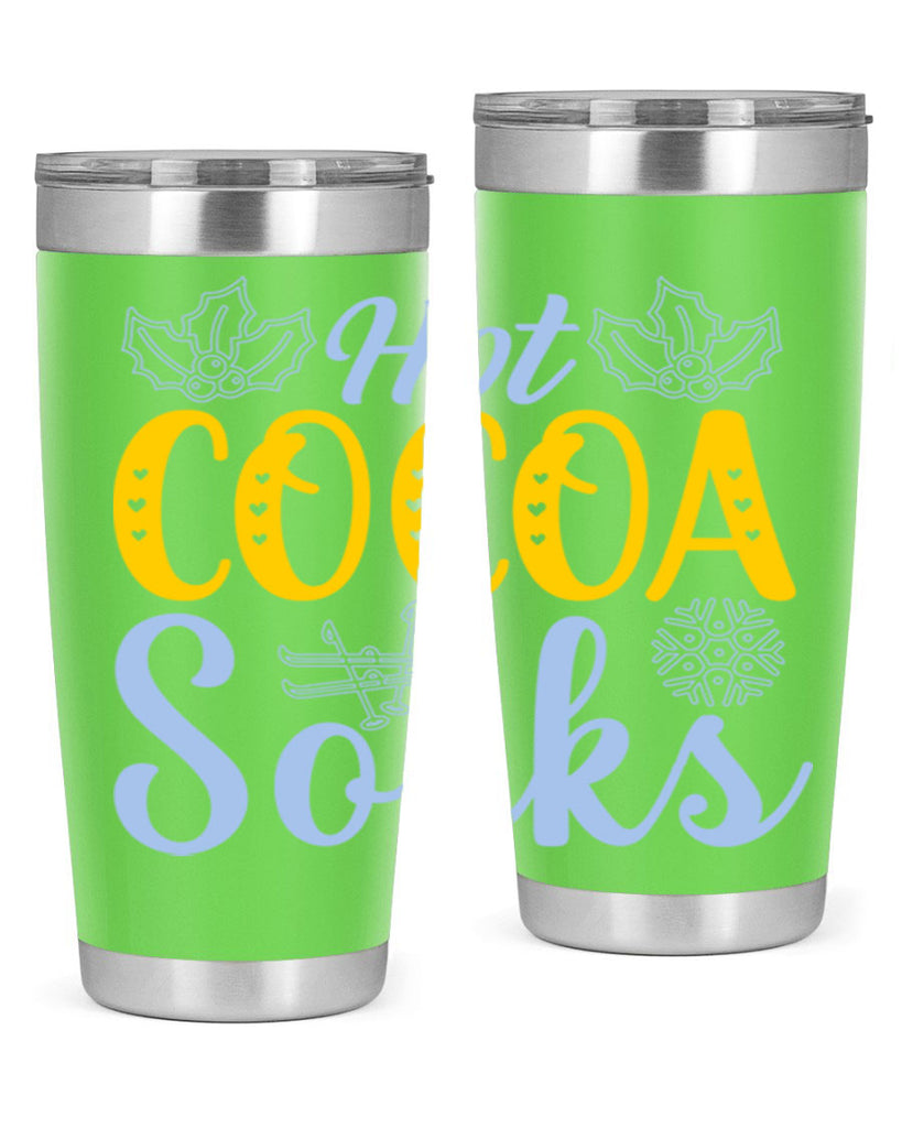 Hot cocoa socks211#- winter- Tumbler