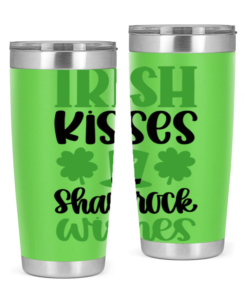 Irish Kisses Shamrock Wishes Style 81#- St Patricks Day- Tumbler