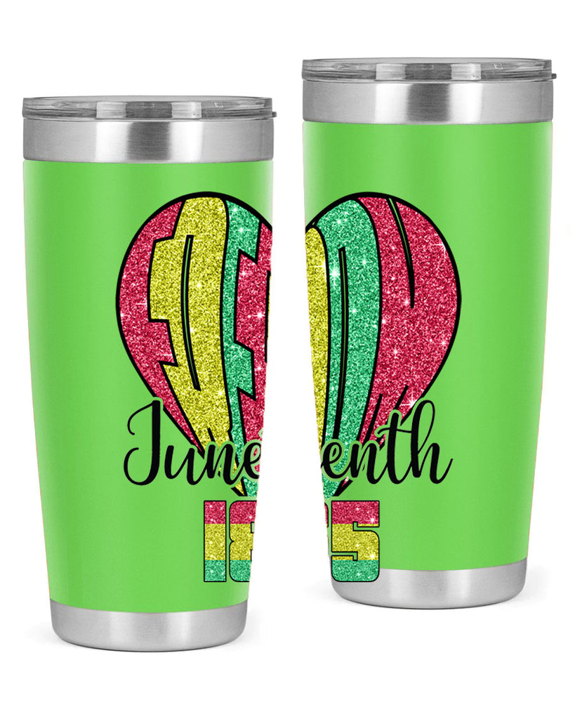 Juneteenth Since 1865 Heart 20#- Juneteenth- tumbler