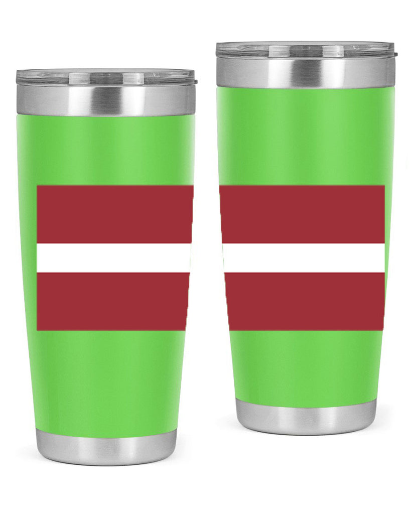 Latvia 104#- world flags- Tumbler