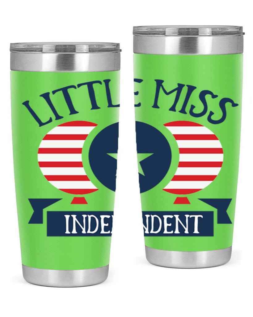 Little miss independent Style 80#- Fourt Of July- Tumbler