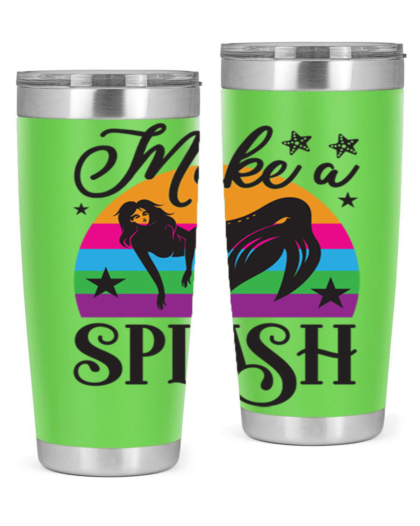Make a splash 313#- mermaid- Tumbler