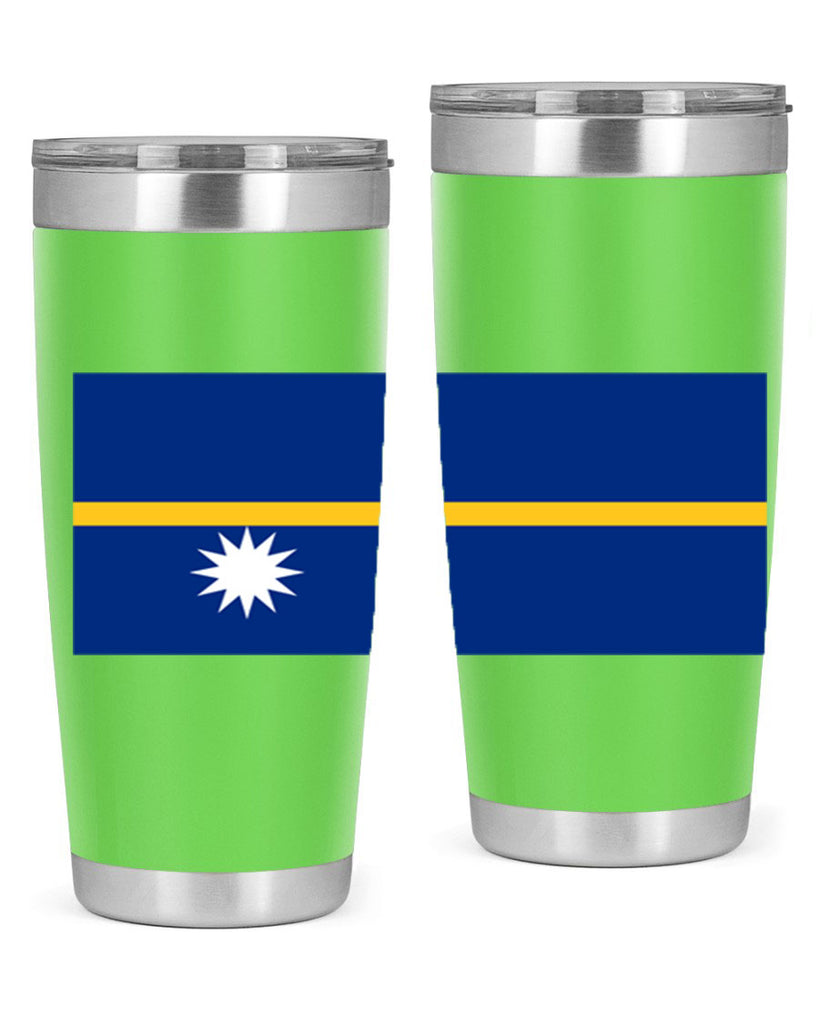 Nauru 77#- world flags- Tumbler