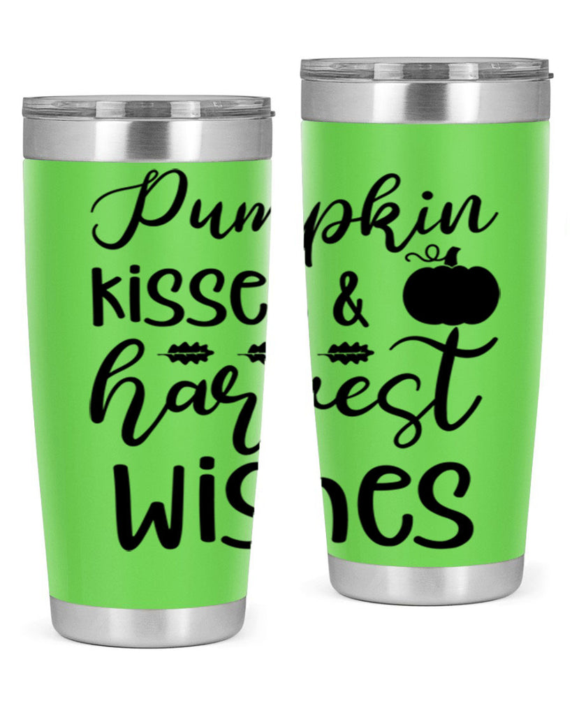 Pumpkin Kisses Harvest Wishes 525#- fall- Tumbler