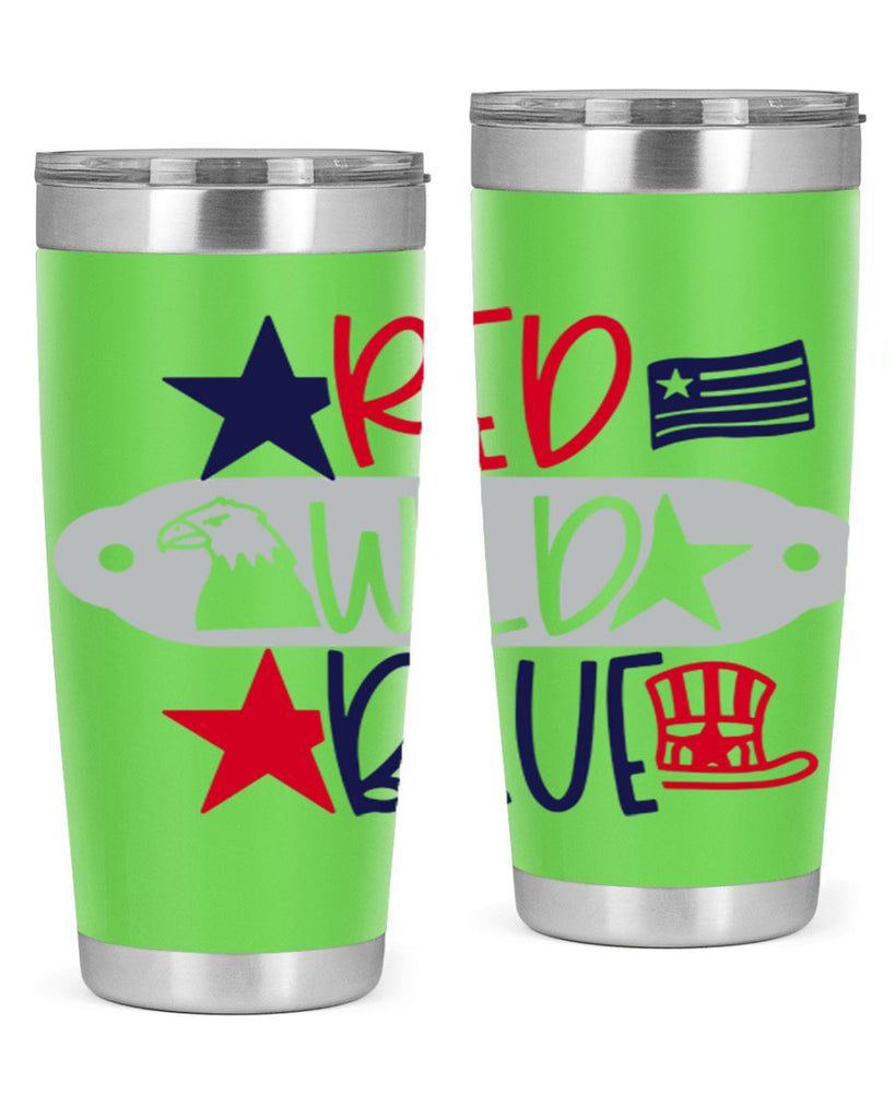 Red Wild Blue Style 171#- Fourt Of July- Tumbler