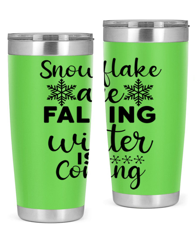Snowflake Are Falling Winter Is 375#- winter- Tumbler