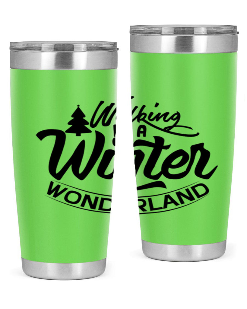 Walking In A Winter Wonderland 435#- winter- Tumbler
