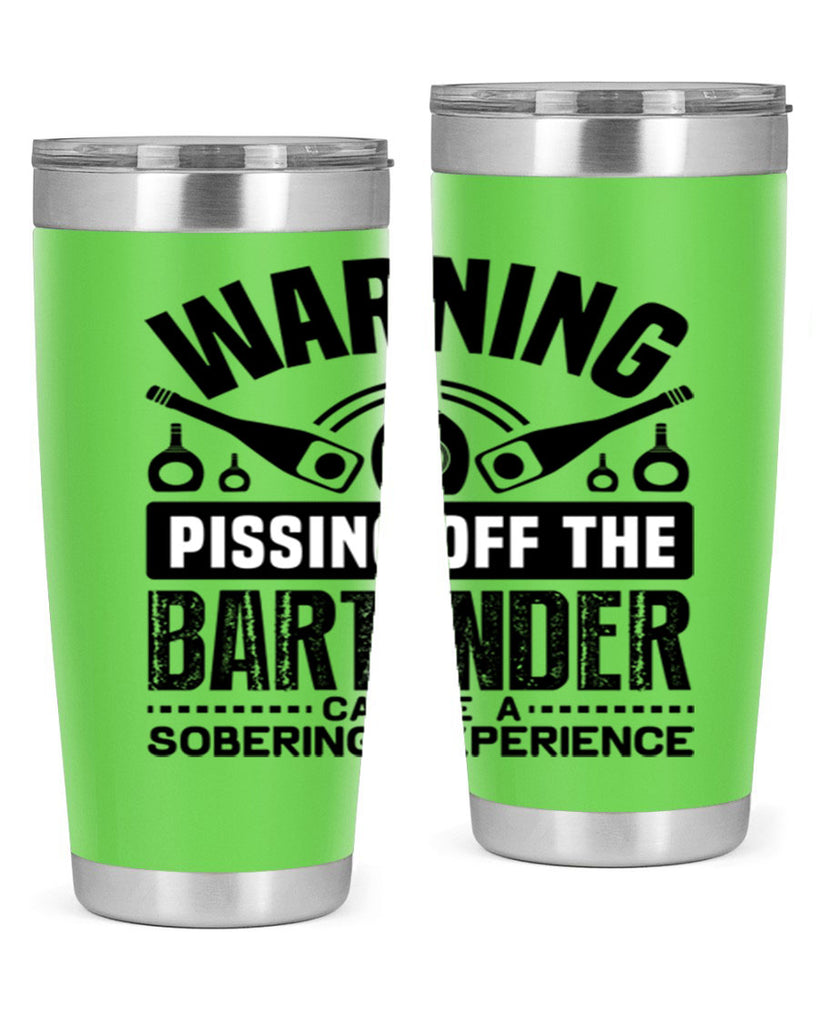 Warning Style 10#- bartender- tumbler