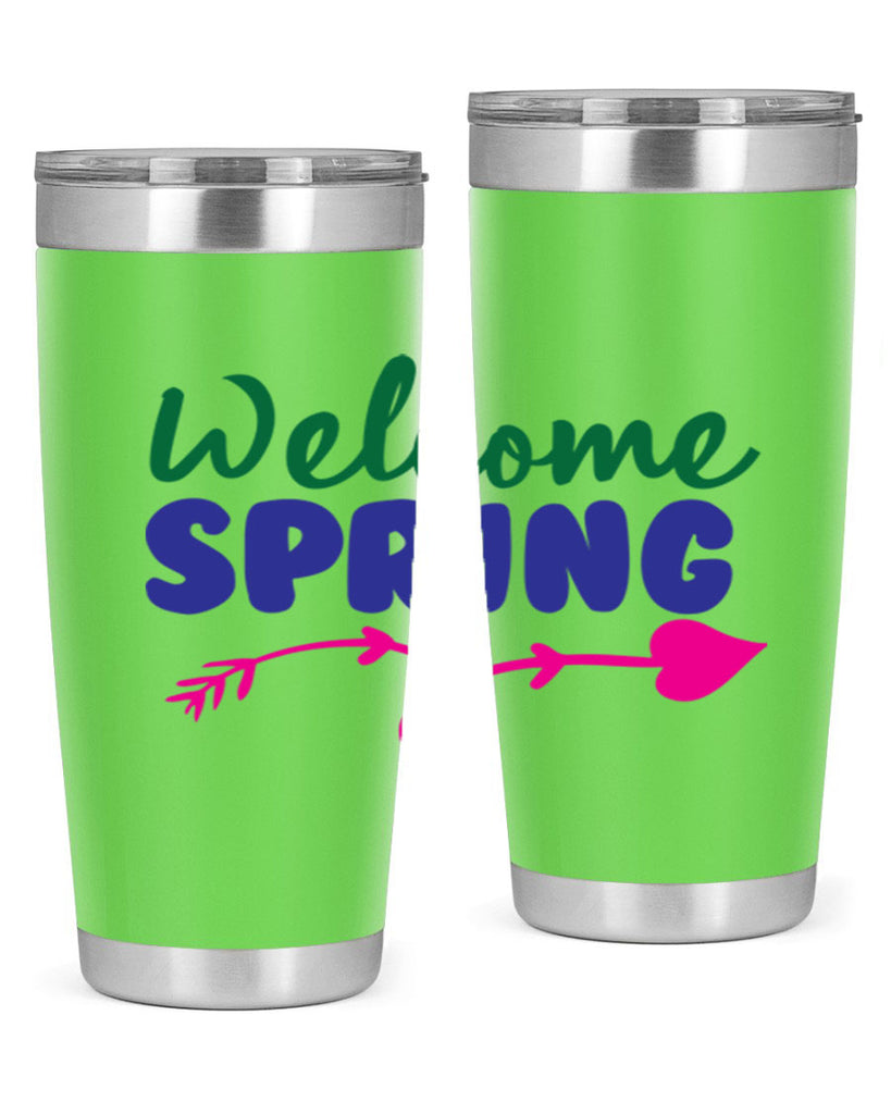 Welcome Spring 581#- spring- Tumbler