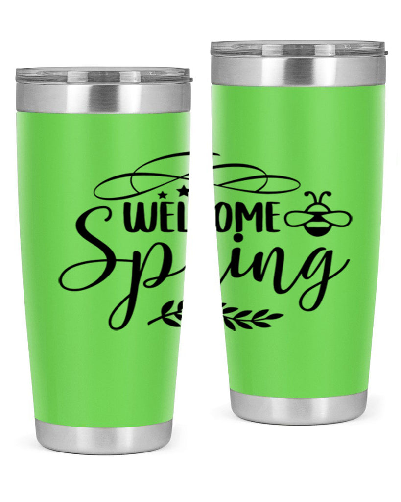 Welcome spring design  594#- spring- Tumbler