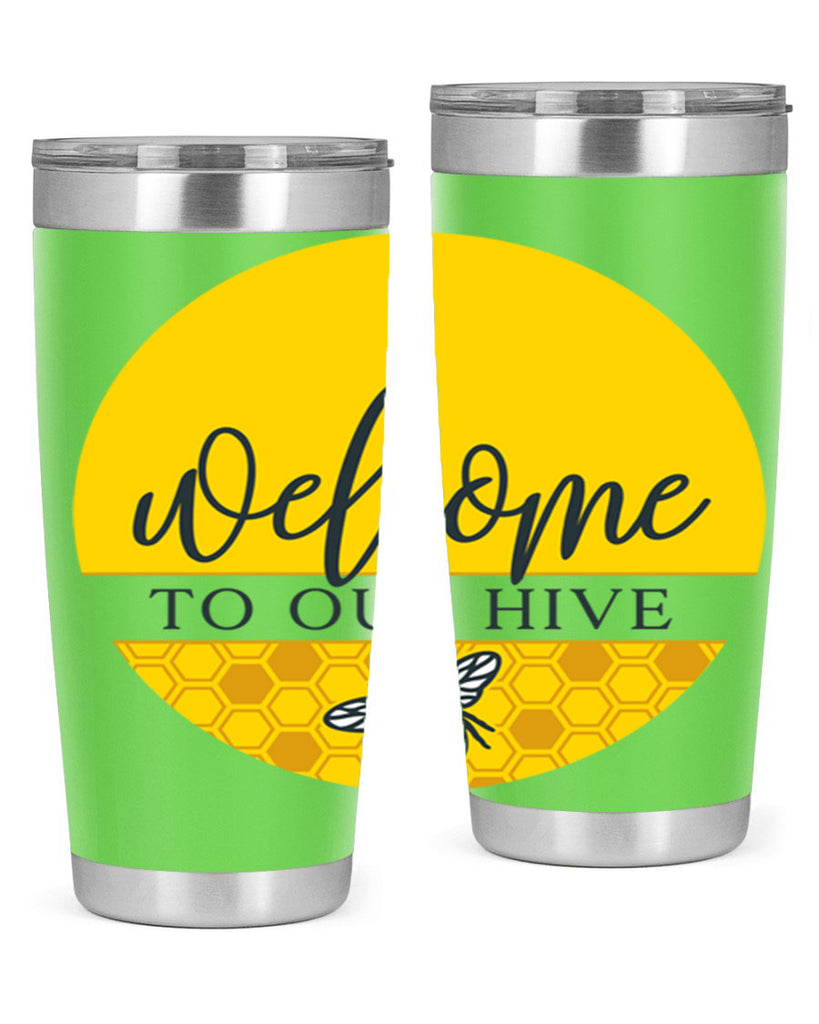 Welcome to our Hive complete yellow590#- spring- Tumbler