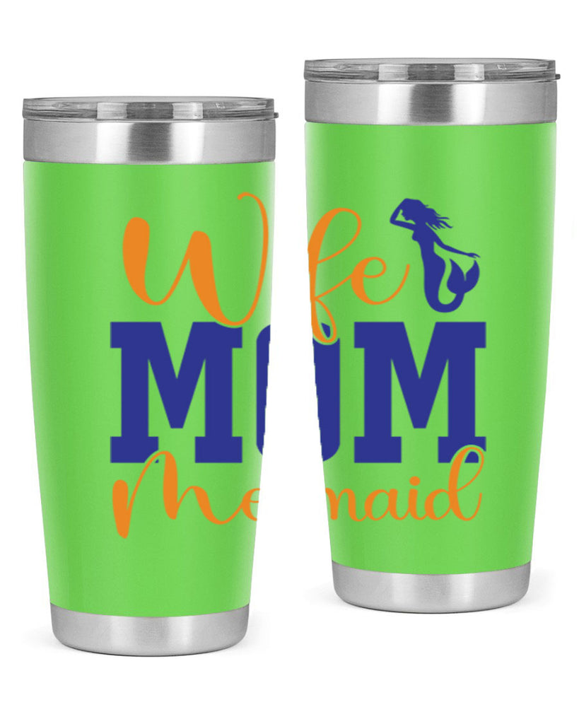 Wife Mom Mermaid 668#- mermaid- Tumbler