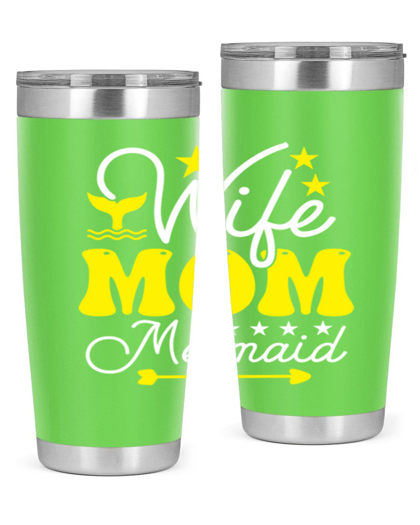 Wife Mom Mermaid 669#- mermaid- Tumbler