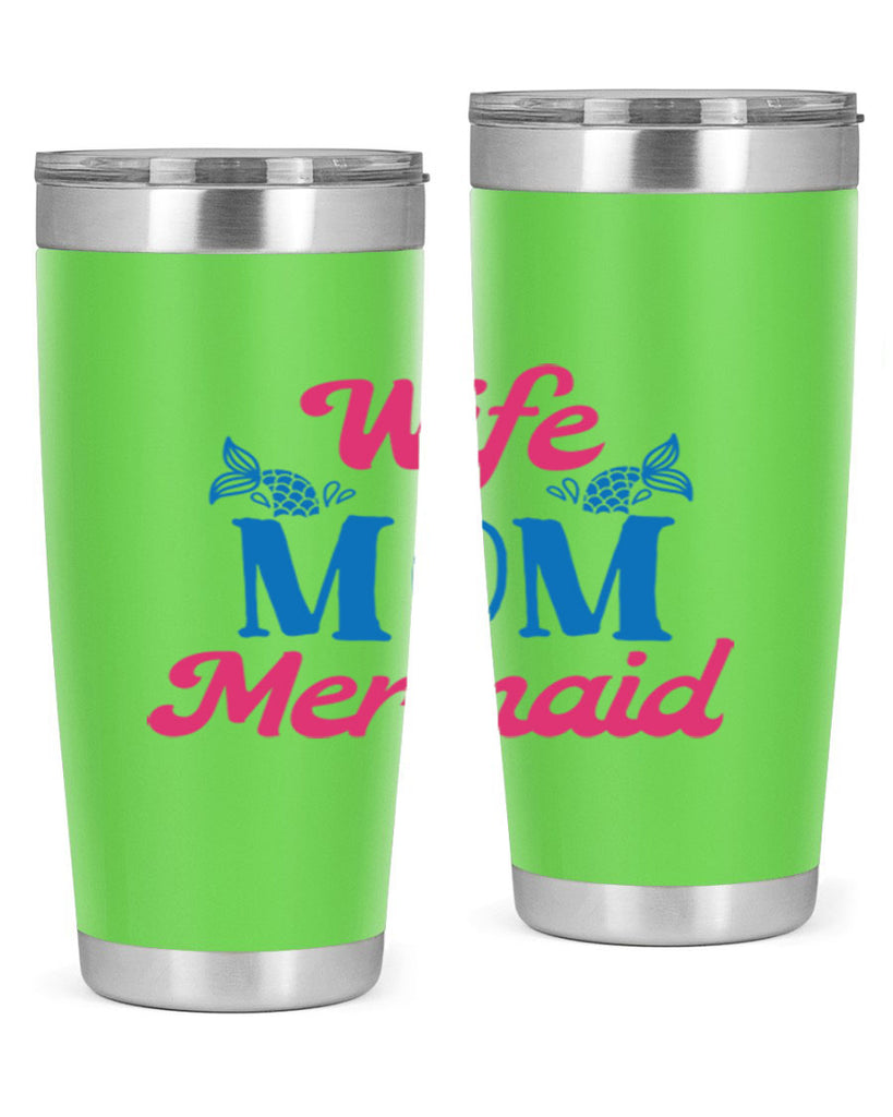 Wife Mom Mermaid 670#- mermaid- Tumbler